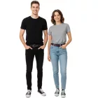 HIM ódi bőr Öv  szíj Logo, stílusos alkalmi Öv, hossz 110cm, fekete/lila Méret: N