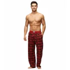 RE:fedett X ACDC Lounge nadrág férfi Pajama nadrág  ACDC All-Over Print in fekete/piros vagy fekete/világos kék Méret: M