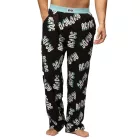 RE:fedett X ACDC Lounge nadrág férfi Pajama nadrág  ACDC All-Over Print in fekete/piros vagy fekete/világos kék Méret: M
