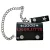 Good Charlotte Vinyl stílusos Welsh Rock szíj pénztárca  Logo Print, fekete Méret: N
