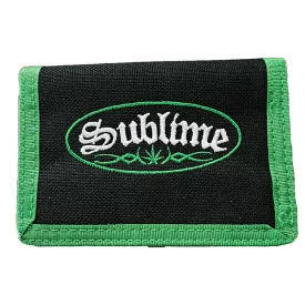   Sublime stílusos szíj pénztárca  Logo Print - fekete/zöld Méret: N