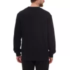 Kövek férfi pamut Pulóver, Timeless alap Pulóver, hosszú-Sleeved Ing, 400gsm, in sötét szürke, fekete, vagy bézs Méret: XS