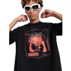 DWD Studioz Ipanema férfi kerek nyakú póló  nagyméretű első Print, 340 g/m², in fekete vagy bézs Méret: L