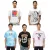 RE:fedett X Disney férfi póló  Various Styles és Mickey Mouse Prints, kerek nyak pamut póló in fehér, fekete, lila, és kék Méret: S