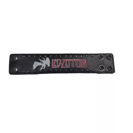 LED Zeppelin szíj Karkötő  Logo - Fan Merchandise - fekete Méret: M_L