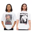 RE:fedett X Studio Canal férfi póló EVIL DEAD 2 vagy alap INSTINCT pamut Ing  nagyméretű Print, kerek nyakú, RCSTC12 fehér Méret: M