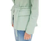 stílusos női estélyi blézer, autumn blézer, business blézer, pamut blézer in khaki vagy mint Méret: 42