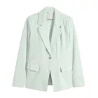 stílusos női estélyi blézer, autumn blézer, business blézer, pamut blézer in khaki vagy mint Méret: 42