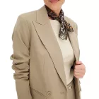 stílusos női estélyi blézer, autumn blézer, business blézer, pamut blézer in khaki vagy mint Méret: 42
