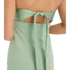 Off-the-válltáska női mini ruha, vékony-fitting bandeau ruha  cutouts, 941431 zöld Méret: 44