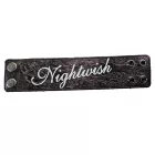 Nightwish Karkötő Symphonic fém szíj  Logo bőr Karkötő lila Méret: N