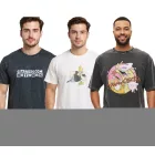 RE:fedett X Cartoon Network férfi póló  Comic Print, pamut kerek nyakú, szürke vagy fehér Méret: L