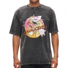 RE:fedett X Cartoon Network férfi póló  Comic Print, pamut kerek nyakú, szürke vagy fehér Méret: L