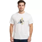 RE:fedett X Cartoon Network férfi póló  Comic Print, pamut kerek nyakú, szürke vagy fehér Méret: S