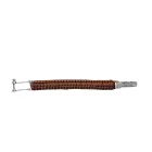 I-BRACE Paracord Karkötő - Survival cord Karkötő braided  durable 550 parachute cord IB-1032, barna Méret: S