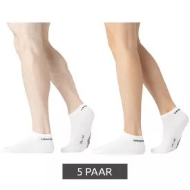   5 pár Umbro Sport Zokni, férfi és női trainer Zokni, Oeko-Tex Standard 100 UMG/1/TC5/FX6, fehér Méret: 43_46