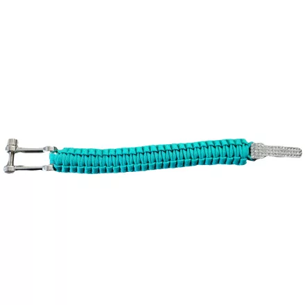 I-BRACE Paracord Karkötő - Survival Cord Karkötő Braided  Tear-ellenálló 550 Parachute Cord, türkiz Méret: S