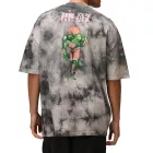 RE:fedett X CAPCOM férfi póló  Street Fighter Print, pamut kerek nyakú, in szürke  Blanka vagy kék  Vega Méret: L