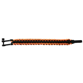  I-BRACE Paracord Karkötő, Survival Rope Braided  Tear-ellenálló Parachute Cord, fekete/narancssárga Méret: M
