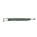 I-BRACE Paracord Karkötő, Survival Rope Braided Karkötő Made of Tear-ellenálló Parachute Cord 550 Cord IB1020 szürke Méret: S