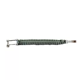  I-BRACE Paracord Karkötő, Survival Rope Braided Karkötő Made of Tear-ellenálló Parachute Cord 550 Cord IB1020 szürke Méret: S