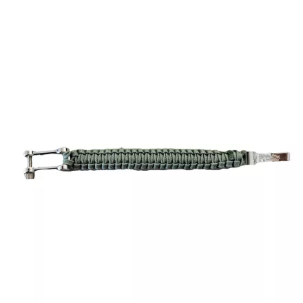 I-BRACE Paracord Karkötő, Survival Rope Braided Karkötő Made of Tear-ellenálló Parachute Cord 550 Cord IB1020 szürke Méret: S