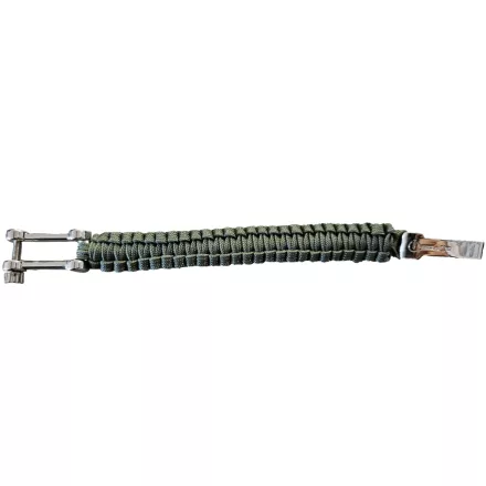I-BRACE Paracord Karkötő, Survival Rope Braided  Tear-ellenálló Parachute Cord, zöld Méret: S