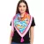 ZWILLINGSHERZ Coral Reef Négyszögletű sál korallokkal és Good Vibes mintával, Divatsál 3016Q-2907-21 Rózsaszín/Többszínű Méret:N