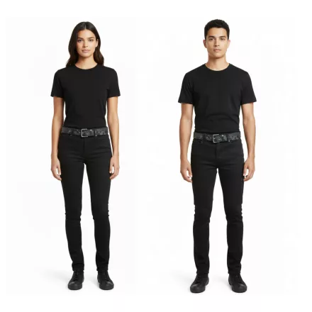 Nightwish Öv  the Finnish Symphonic fém szíj - bőr Öv, állítható alkalmi Öv, fekete Méret: L