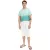 trendi férfi farmer bermuda rövidnadrág Sort Rövidnadrág  dekoratív Stitching, pamut Nadrág 928796 fehér Méret: 48