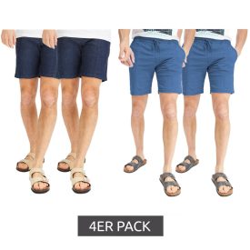   4-csomag férfi farmer Sort Rövidnadrág, farmer nadrág, pamut Sort Rövidnadrág, Summer nadrág, Value csomag 922711 kék/sötét kék Méret: W42