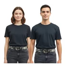   AC/DC Öv  an Australian rock szíj. bőr Öv, állítható alkalmi Öv, fekete. Méret: L