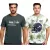 RE:fedett X NFL Seattle Seahawks férfi póló  Logo Print, pamut kerek nyakú, szürke vagy zöld Tie-Dye Méret: S