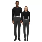 Panic! At The Disco Rock szíj bőr Öv  stílusos minta, alkalmi Öv, fehér/szürke Méret: L