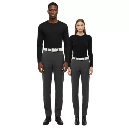 Panic! At The Disco Rock szíj bőr Öv  stílusos minta, alkalmi Öv, fehér/szürke Méret: L