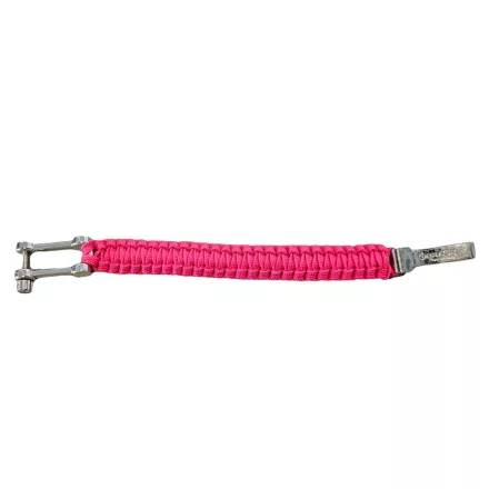 I-BRACE Paracord Karkötő, Survival Rope Braided into a Karkötő Made of Tear-ellenálló Parachute Cord, rózsaszín Méret: S