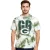 RE:fedett X NFL férfi póló  zöld Bay Packers Logo Print, pamut kerek nyakú in szürke vagy Tie-Dye zöld/fehér Méret: L