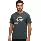 RE:fedett X NFL férfi póló  zöld Bay Packers Logo Print, pamut kerek nyakú in szürke vagy Tie-Dye zöld/fehér Méret: S