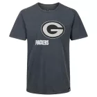 RE:fedett X NFL férfi póló  zöld Bay Packers Logo Print, pamut kerek nyakú in szürke vagy Tie-Dye zöld/fehér Méret: S