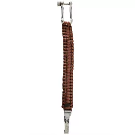   I-BRACE Paracord Karkötő - Survival cord Karkötő braided  durable 550 parachute cord IB-1032, barna Méret: S