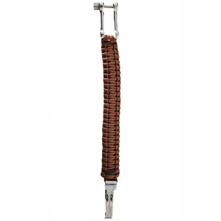 I-BRACE Paracord Karkötő - Survival cord Karkötő braided  durable 550 parachute cord IB-1032, barna Méret: S