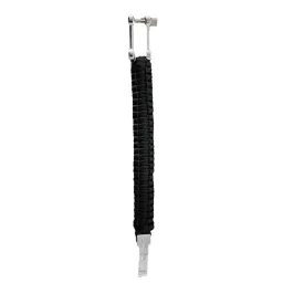   I-BRACE Paracord Karkötő, Survival Rope Braided into a Karkötő Made of Tear-ellenálló Parachute Cord 550 Cord IB-1017 fekete Méret: S