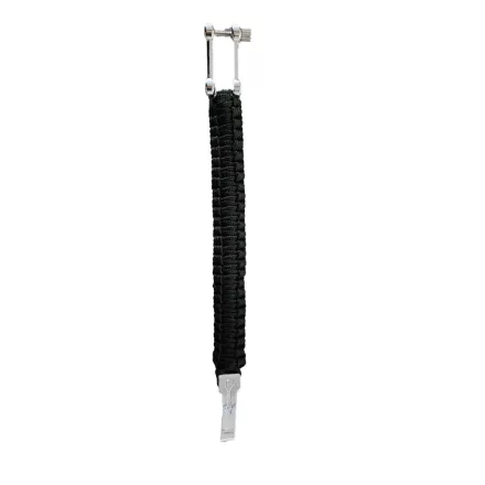 I-BRACE Paracord karkötő, túlélő kötélből font karkötő szakadásálló ejtőernyős zsinórból 550 Cord IB-1017 Fekete Méret:S