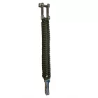 I-BRACE Paracord Karkötő, Survival Rope Braided Karkötő Made of Tear-ellenálló Parachute Cord 550 IB-1025 zöld Méret: S
