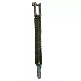   I-BRACE Paracord Karkötő, Survival Rope Braided Karkötő Made of Tear-ellenálló Parachute Cord 550 IB-1025 zöld Méret: S