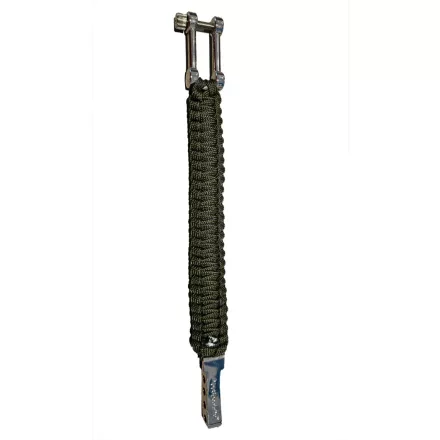 I-BRACE Paracord Karkötő, Survival Rope Braided Karkötő Made of Tear-ellenálló Parachute Cord 550 IB-1025 zöld Méret: S