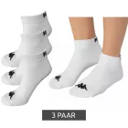 3 pár Kappa sport zokni, pamut sneaker zokni logóval, 38937 Fehér Méret:43_46