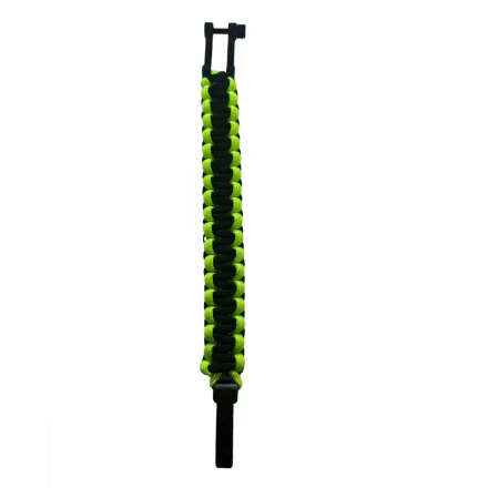 I-BRACE Paracord Karkötő Survival Cord Karkötő szőtt  Tear-ellenálló 550 Parachute Cord IB1010 fekete/zöld Méret: L