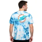 RE:fedett X NFL Miami Dolphins férfi póló  első Print, pamut Ing, RCNFL, ekrü-fehér vagy Tie-Dye kék Méret: XL