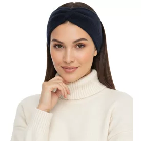   ZWILLINGSHERZ kötött Headband, gyapjú Headband, Headwear, Chunky kötött, Winter Headband, kiegészítő 8007 Navy kék Méret: N